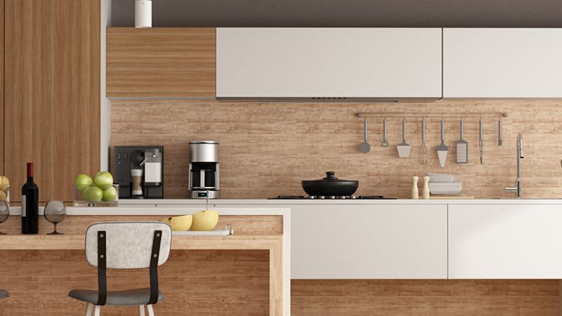 Wood-Look Kitchen Wall Tiles